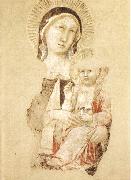 GADDI, Agnolo Madonna with Child (fragment) dfg Spain oil painting artist